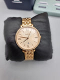 Buy Shop Fossil Jacqueline Rose Gold Dial Rose Gold Steel Strap Watch for Women - ES3546 USA Online