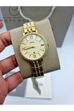 Buy Shop Fossil Jacqueline Gold Dial Gold Steel Strap Watch for Women - ES3547 USA Online