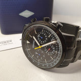 Buy Shop Fossil Goodwin Chronograph Black Dial Black Steel Strap Watch for Men - FS5413 USA Online
