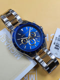 Buy Shop Michael Kors Layton Chronograph Blue Dial Two Tone Steel Strap Watch For Men - MK8825 USA Online
