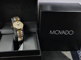 Movado Museum Classic Mother of Pearl Dial Two Tone Steel Strap Watch For Women - 0606613