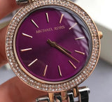 Buy Shop Michael Kors Darci Purple Dial Two Tone Steel Strap Watch for Women - MK3353 USA Online