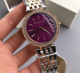 Buy Shop Michael Kors Darci Purple Dial Two Tone Steel Strap Watch for Women - MK3353 USA Online