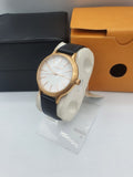 Buy Shop Burberry The City Gold Dial Black Leather Strap Watch for Men - BU2353 USA Online