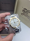 Buy Shop Burberry The City White Dial Two Tone Steel Strap Watch for Women - BU9115 USA Online