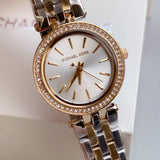 Buy Shop Michael Kors Darci White Dial Two Tone Steel Strap Watch for Women - MK3323 USA Online