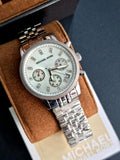 Buy Shop Michael Kors Ritz White Dial Silver Stainless Steel Strap Watch for Women - MK5020 USA Online