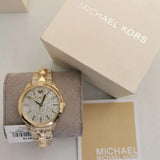 Buy Shop Michael Kors Runway Mercer Crystals Silver Dial Two Tone Steel Strap Watch For Women - MK6716 USA Online