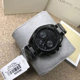 Buy Shop Michael Kors Bradshaw Chronograph Black Dial Black Steel Strap Watch For Women - MK6058 USA Online