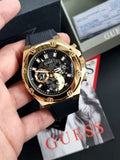 Buy Shop Guess Third Gear Multifunction Black Dial Black Rubber Strap Watch for Men - GW0334G2 USA Online