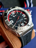Buy Shop Tommy Hilfiger Drew Black Dial Black Rubber Strap Watch for Men - 1791064 USA Online