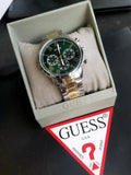 Buy Shop Guess Hendrix Green Dial Two Tone Steel Strap Watch For Men - GW0066G2 USA Online