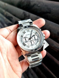 Buy Shop Michael Kors Brecken Chronograph Silver Dial Silver Steel Strap Watch For Women - MK8562 USA Online