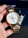 Buy Shop Tommy Hilfiger Quartz White Dial Gold Steel Strap Watch for Men - 1791455 USA Online