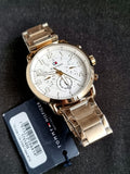Buy Shop Tommy Hilfiger Quartz White Dial Gold Steel Strap Watch for Men - 1791455 USA Online