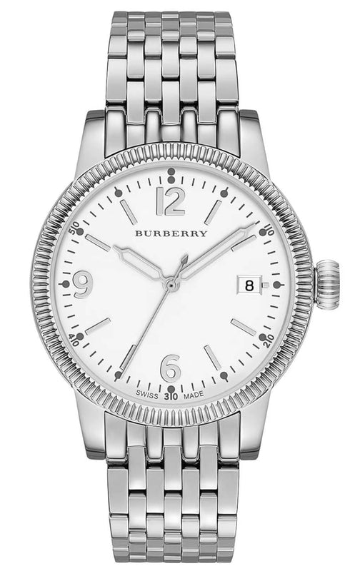 Buy Shop Burberry Analog White Dial Silver Steel Strap Watch for Women - BU7838 USA Online