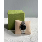 Buy Shop Gucci G Timeless Automatic Black Dial Silver Steel Strap Watch For Men - YA126353 USA Online