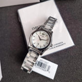 Buy Shop Emporio Armani Federica Mother of Pearl Dial Silver Steel Strap Watch For Women - AR11557 USA Online