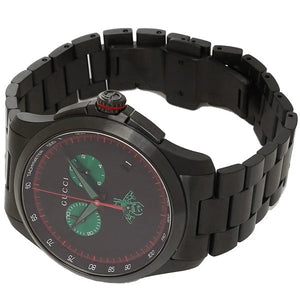 Buy Shop Gucci G Timeless Quartz Black Dial Black Steel Strap Watch for Men - YA126270 USA Online