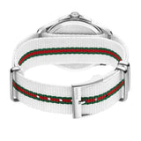 Buy Shop Gucci G Timeless Quartz White DIal White NATO Strap Watch For Men - YA126322 USA Online