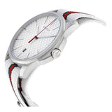 Buy Shop Gucci G Timeless Quartz White DIal White NATO Strap Watch For Men - YA126322 USA Online