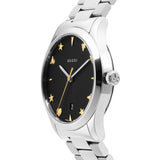 Buy Shop Gucci G Timeless Black Dial Silver Steel Strap Watch For Women - YA1264029 USA Online