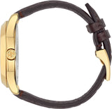Buy Shop Gucci G Timeless Quartz Brown Dial Brown Leather Strap Watch for Men - YA1264035 USA Online