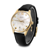Buy Shop Gucci G-Timeless Mother of Pearl Dial Black Leather Strap Watch For Women - YA1264044 USA Online
