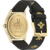 Buy Shop Gucci G-Timeless Black Dial Black Leather Strap Watch For Women - YA1264055 USA Online