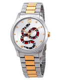 Buy Shop Gucci G Timeless Quartz Silver Dial Silver Steel Strap Watch For Women - YA1264075 USA Online
