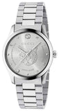 Buy Shop Gucci G Timeless Silver Dial Silver Steel Strap Watch For Women - YA1264095 USA Online
