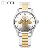 Buy Shop Gucci G Timeless Silver Dial Two Tone Steel Strap Watch For Women - YA126599 USA Online