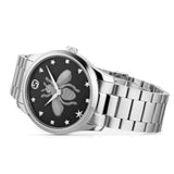 Gucci G Timeless Quartz Black Dial Silver Steel Strap Watch For Women - YA1264136