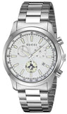 Buy Shop Gucci G Timeless Chronograph White Dial Silver Steel Strap Watch For Men - YA126472 USA Online