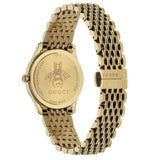 Buy Shop Gucci G Timeless Quartz Mother of Pearl Dial Gold Steel Strap Watch For Women - YA1265021 USA Online