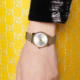 Buy Shop Gucci G Timeless Quartz Mother of Pearl Dial Gold Steel Strap Watch For Women - YA1265021 USA Online