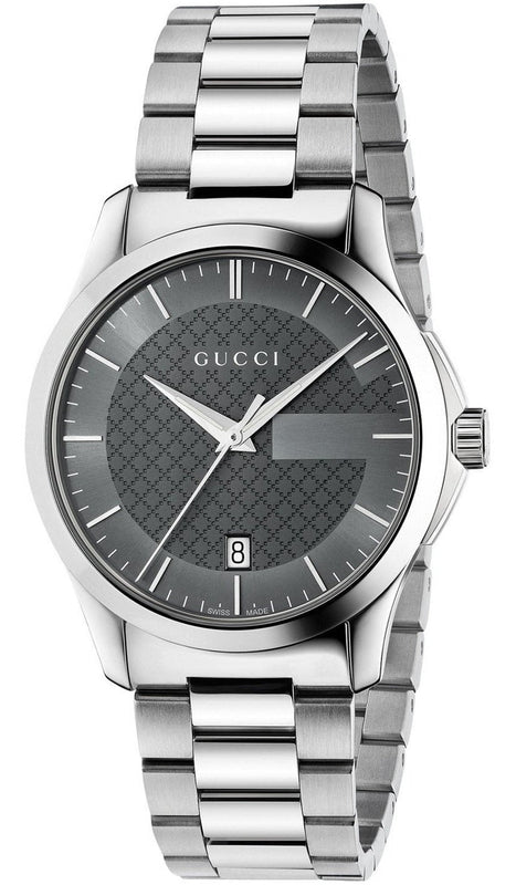 Buy Shop Gucci G Timeless Grey Dial Silver Steel Strap Watch For Women - YA126522 USA Online