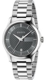 Buy Shop Gucci G Timeless Grey Dial Silver Steel Strap Watch For Women - YA126522 USA Online