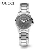Buy Shop Gucci G Timeless Grey Dial Silver Steel Strap Watch For Women - YA126522 USA Online