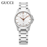 Buy Shop Gucci G Timeless Silver Dial Silver Steel Strap Watch For Women - YA126523 USA Online