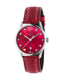 Buy Shop Gucci G-Timeless Cherry Red Mother of Pearl Dial 27mm Watch For Women - YA126584 USA Online