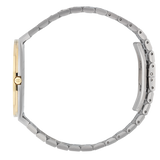 Buy Shop Gucci 25H Quartz Gold Dial Silver Steel Strap Watch for Men - YA163405 USA Online