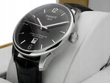 Buy Shop Tissot Chemin Des Tourelles Powermatic 80 Black Dial Black Leather Strap Watch For Men - T099.407.16.447.00 USA Online