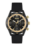 Hugo Boss Santiago Black Dial Black Nylon Strap Watch for Men - 1513935