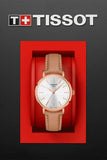 Buy Shop Tissot Everytime Lady Silver Dial Brown Leather Strap Watch for Women - T143.210.36.011.00 USA Online