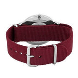 Buy Shop Daniel Wellington Classic Roselyn Black Dial Maroon Nylon Strap Watch For Women - DW00100274 USA Online