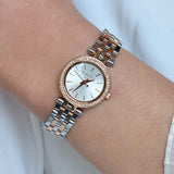 Buy Shop Michael Kors Darci Silver Dial Two Tone Steel Strap Watch for Women - MK3298 USA Online