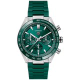 Buy Shop Tag Heuer Carrera Chronograph 44mm Green Dial Green Steel Strap Watch for Men - CBN2A1N.FT6238 USA Online
