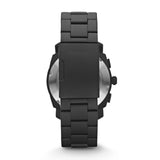 Buy Shop Fossil Machine Chronograph Black Dial Black Steel Strap Watch for Men - FS4552 USA Online