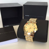 Buy Shop Marc Jacobs Amy Dexter Gold Dial Gold Steel Strap Watch for Women - MBM3215 USA Online